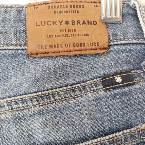 LUCKY BRAND Bridgette Skinny Raw Hem Ankle Jeans 6/28 - Picture 5 of 9